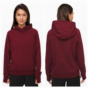 Lululemon Scuba Pullover Hoodie Sz 8 Color Garnet